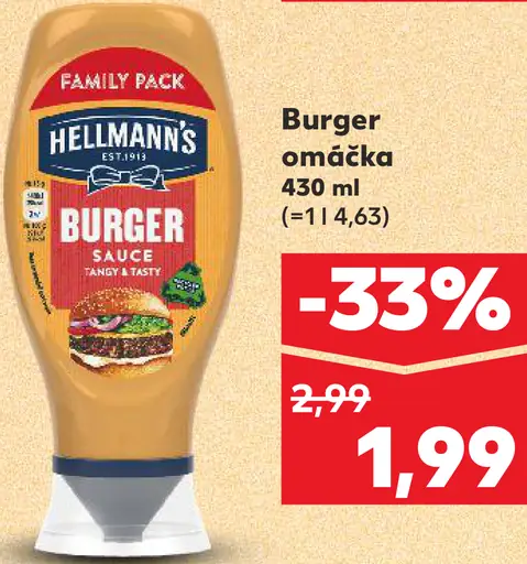 Hellmann's Chunky Burger omáčka