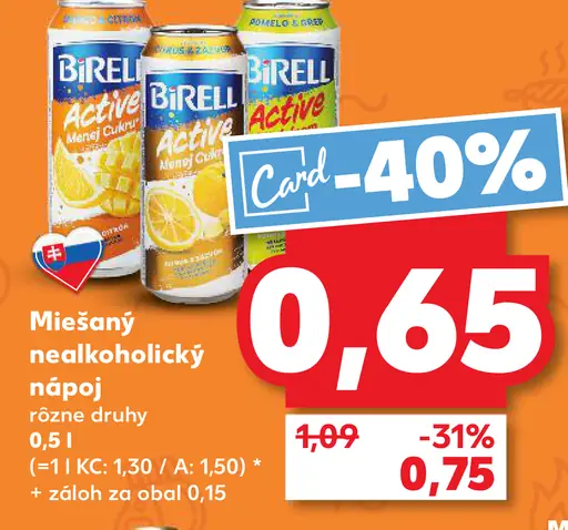 Birell plechovka