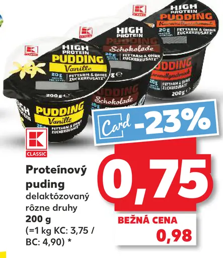 K-Classic Proteinový puding delaktózovaný