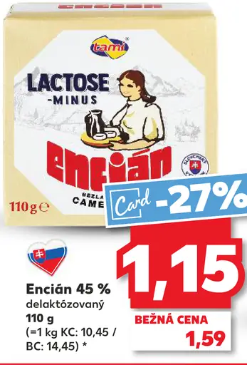 Lactose Encián 45 % delaktózovaný