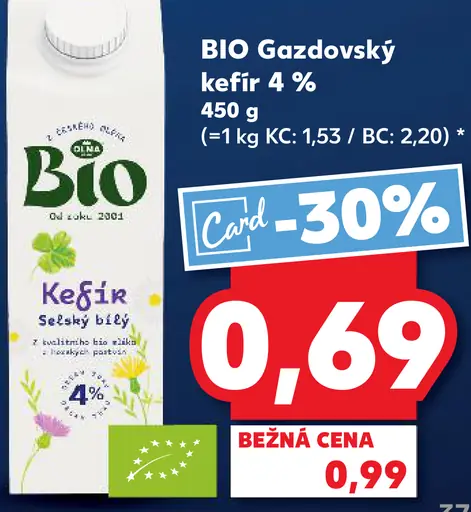 BIO Gazdovský kefír 4 %