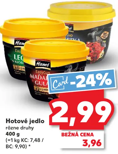 Hamé Hotové jedlo