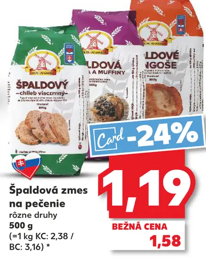 Špaldová zmes na pečenie