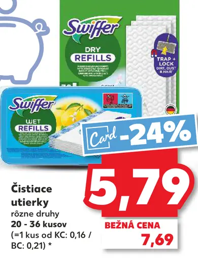 Swiffer Čistiace utierky