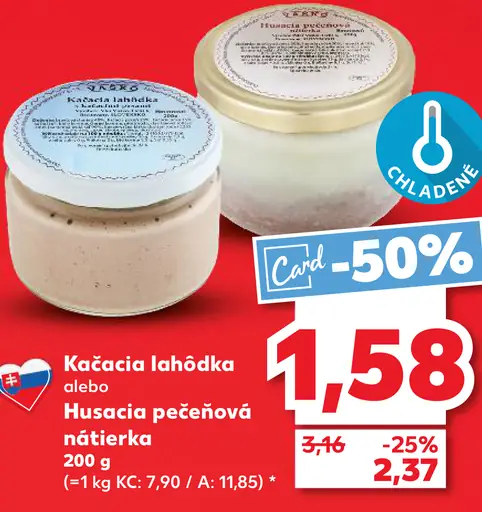 Kačacia lahôdka Husacia pečeňová nátierka