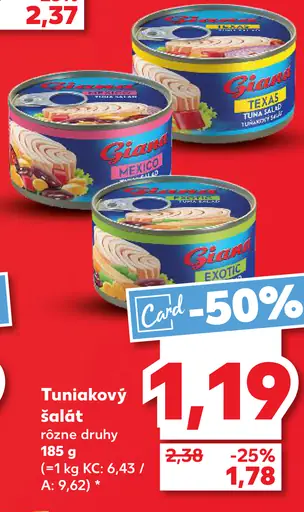 Giana tuniakový šalát