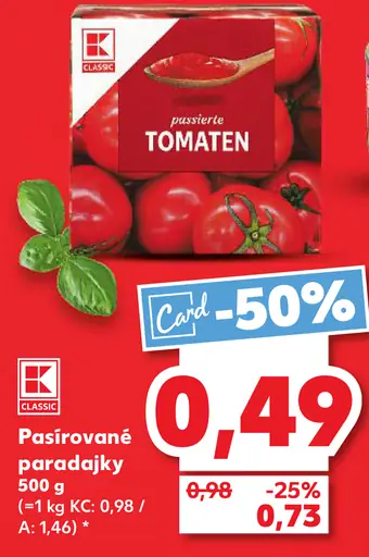 K-Classic Pasírované paradajky