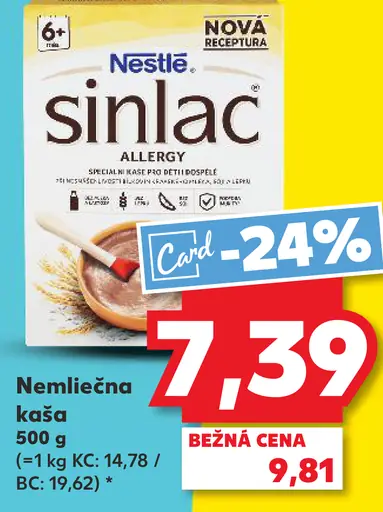 Nestlé Sinlac Nemliečna kaša