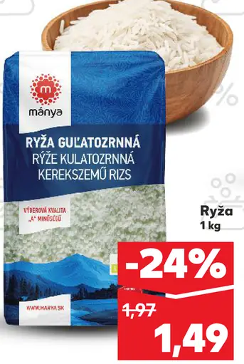 Manya Ryža guľatozrnná