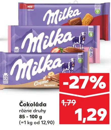 Milka Mliečna čokoláda