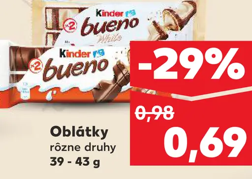 Kinder Bueno oblátky