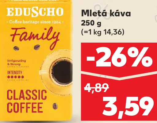 Eduscho Mletá káva Classic Coffee