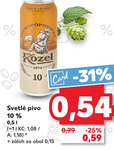Kozel plechovka