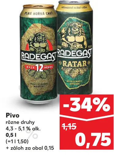 Radegast plechovka