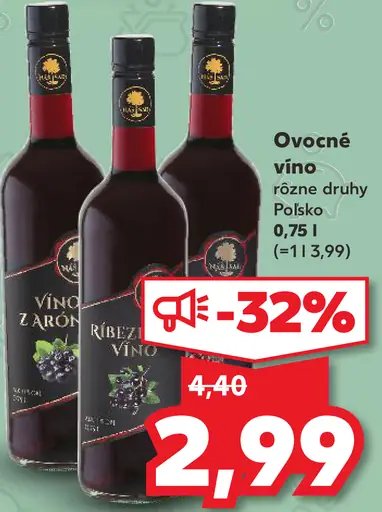Víno Karpaty Ovocné víno rôzne druhy Poľsko