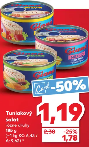 Giana tuniakový šalát