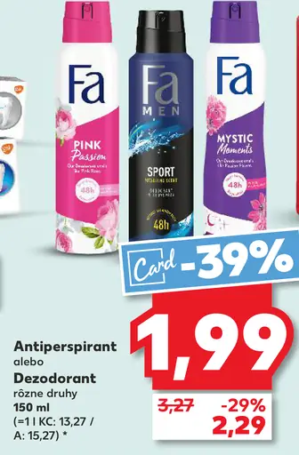 Fa antiperspirant alebo dezodorant