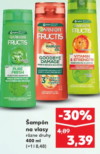 Garnier Fructis šampón na vlasy