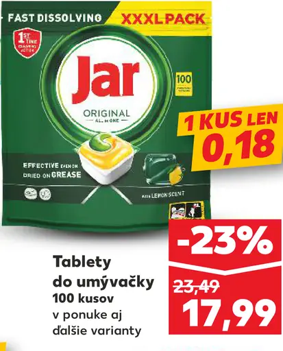 Jar Tablety do umývačky