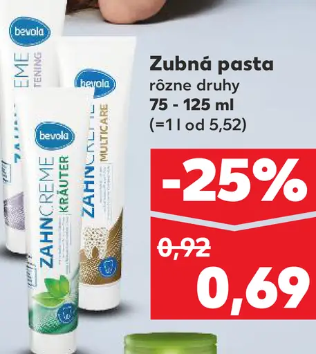 Bevola Zubná pasta
