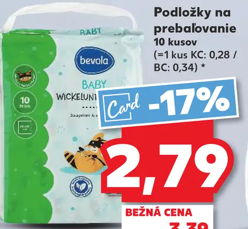 Bevola Podložky na prebaľovanie