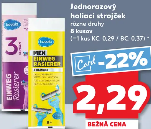 Bevola Jednorazový holiaci strojček