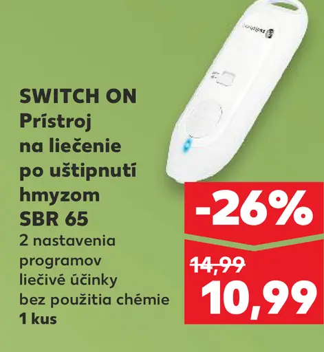 SWITCH ON Prístroj na liečenie po uštipnutí hmyzom SBR 65