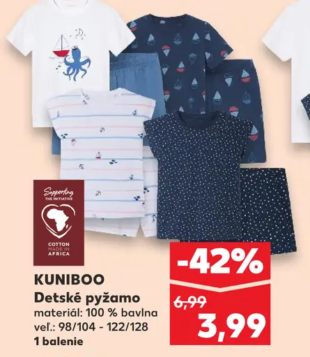 KUNIBOO Detské pyžamo