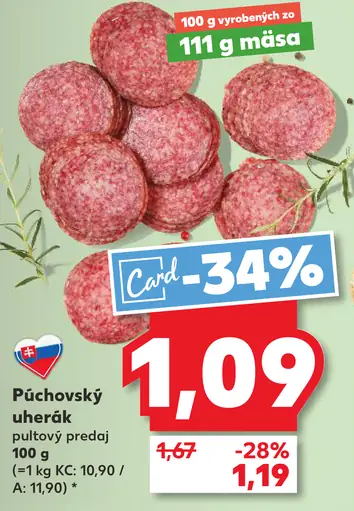 Púchovský uherský salám