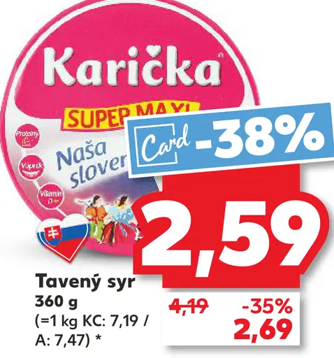 Karička črievko Tavený syr