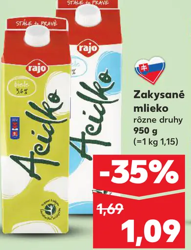 Rajo Acidko rôzne druhy