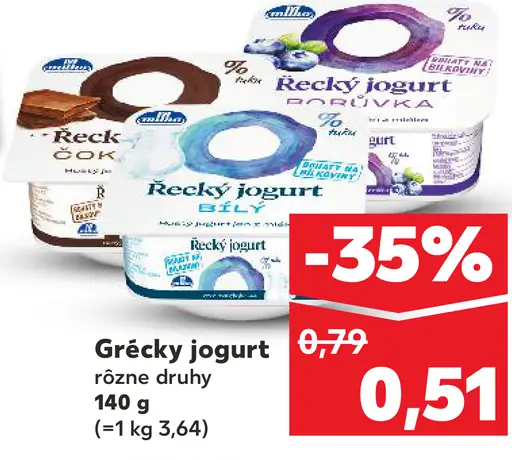 Grécky jogurt rôzne druhy