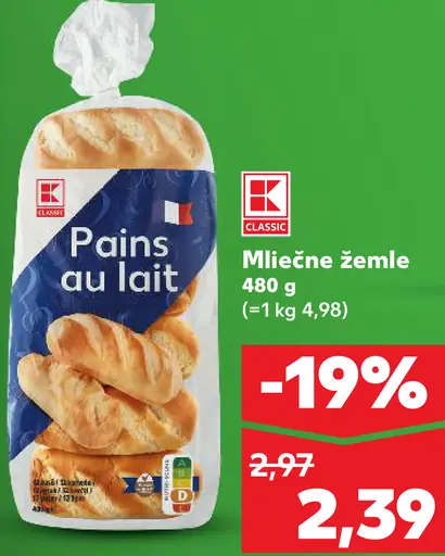 K-Classic Mliečne žemle