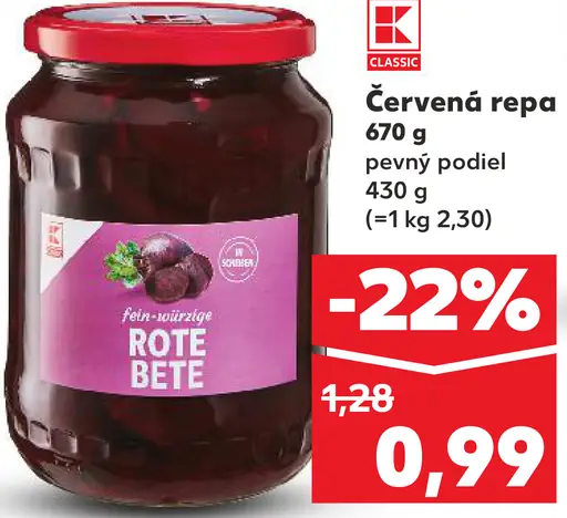 K-Classic Červená repa