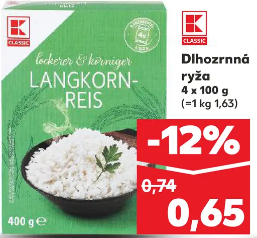 K-Classic dlhozrnná ryža