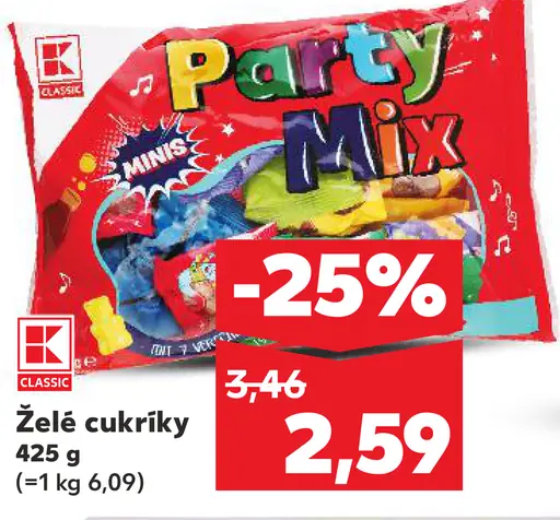 K-Classic Želé cukríky