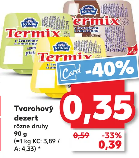 Karlova Koruna Termix tvarohový dezert