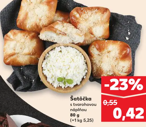 Šatôčka s tvarohovou náplňou
