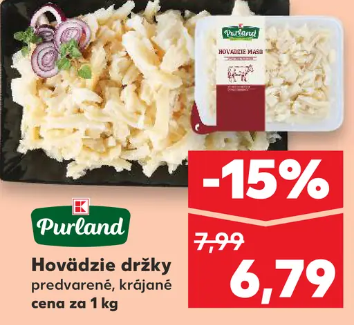 Purland Hovädzie držky predvarené krájané