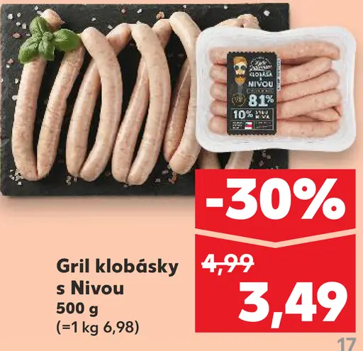 Šunková klobása s nivou