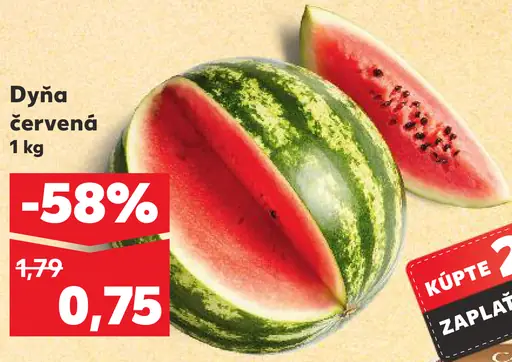 Kaufland Dyňa červená