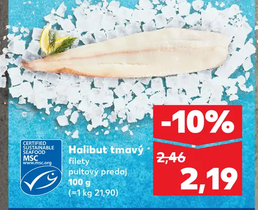 Halibut tmavý filety