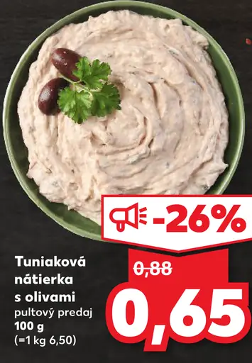 Tuniaková nátierka s olivami