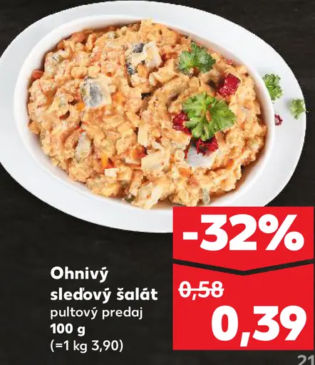 Ohnivý sleďový šalát