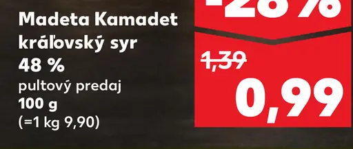 Madeta Kamadet kráľovský syr 48%
