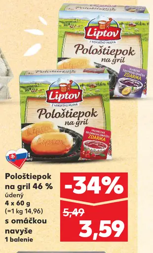 Liptov Pološtiepok na gril