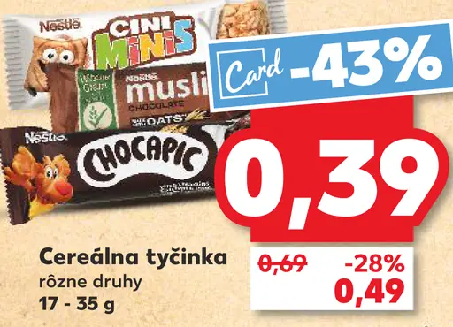 Cini Minis Cereálna tyčinka