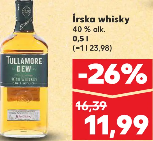 Tullamore Dew írska whiskey