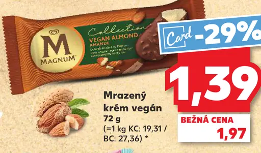 Magnum vegan almond mrazený krém
