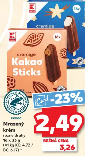 Cremige Kakao Sticks